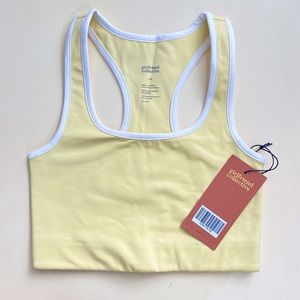 Girlfriend Collective Lemonade Paloma Racerback Bra XS NWT